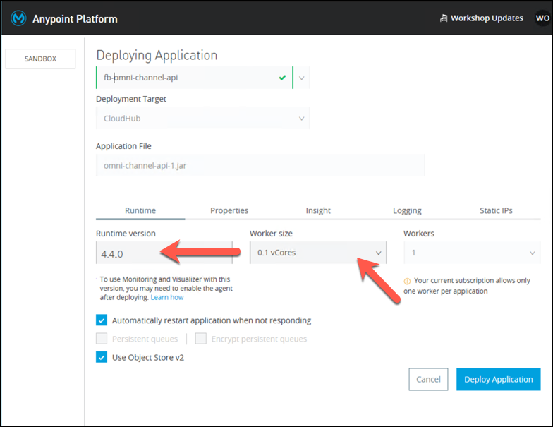 module2 lab3 step1 3 deploy runtime manager