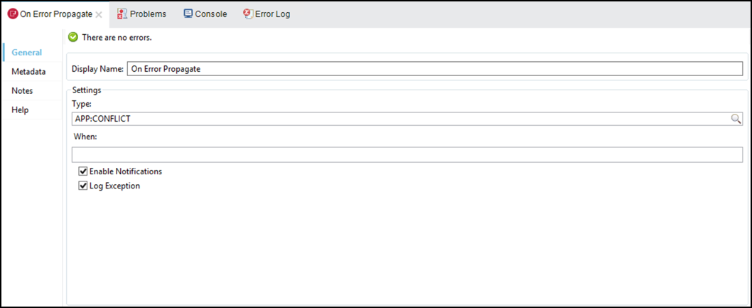 module3 lab2 on error configuration