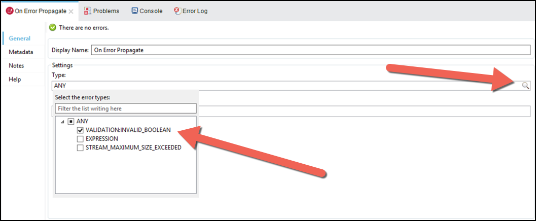 module3 lab2 on error propagate select type