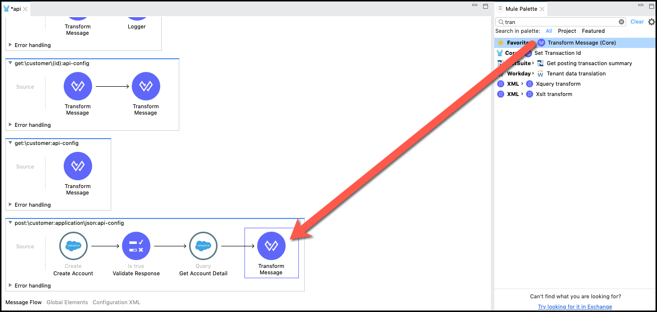 module3 lab2 tranform connector create