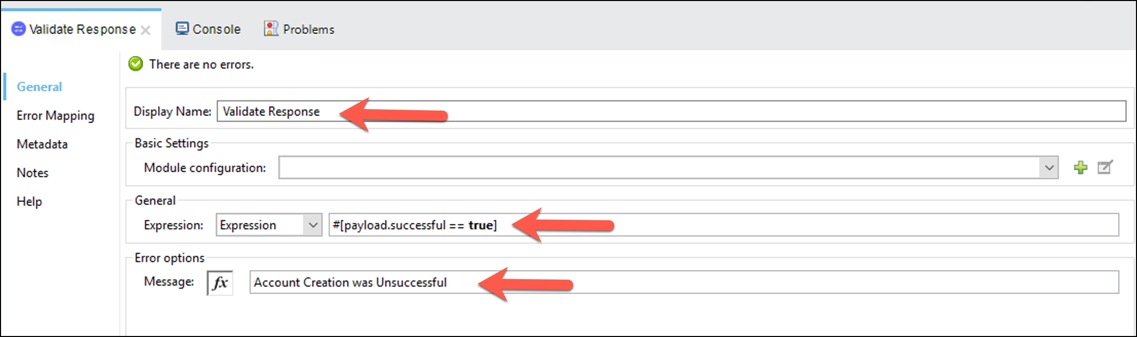 module3 lab2 validation config