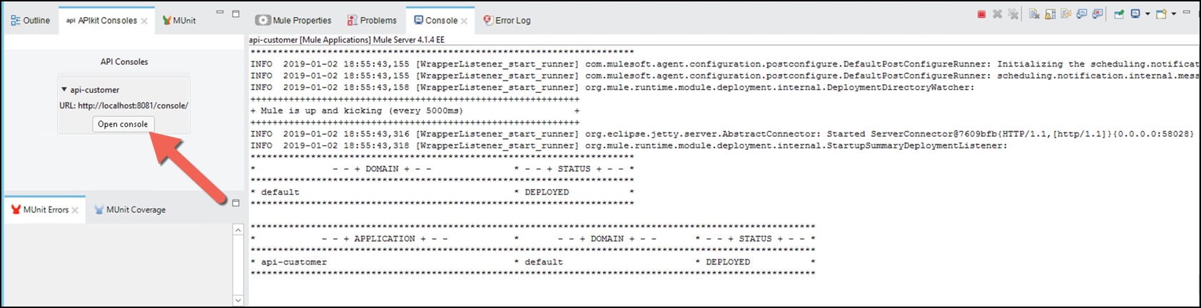 module3 lab3 api console