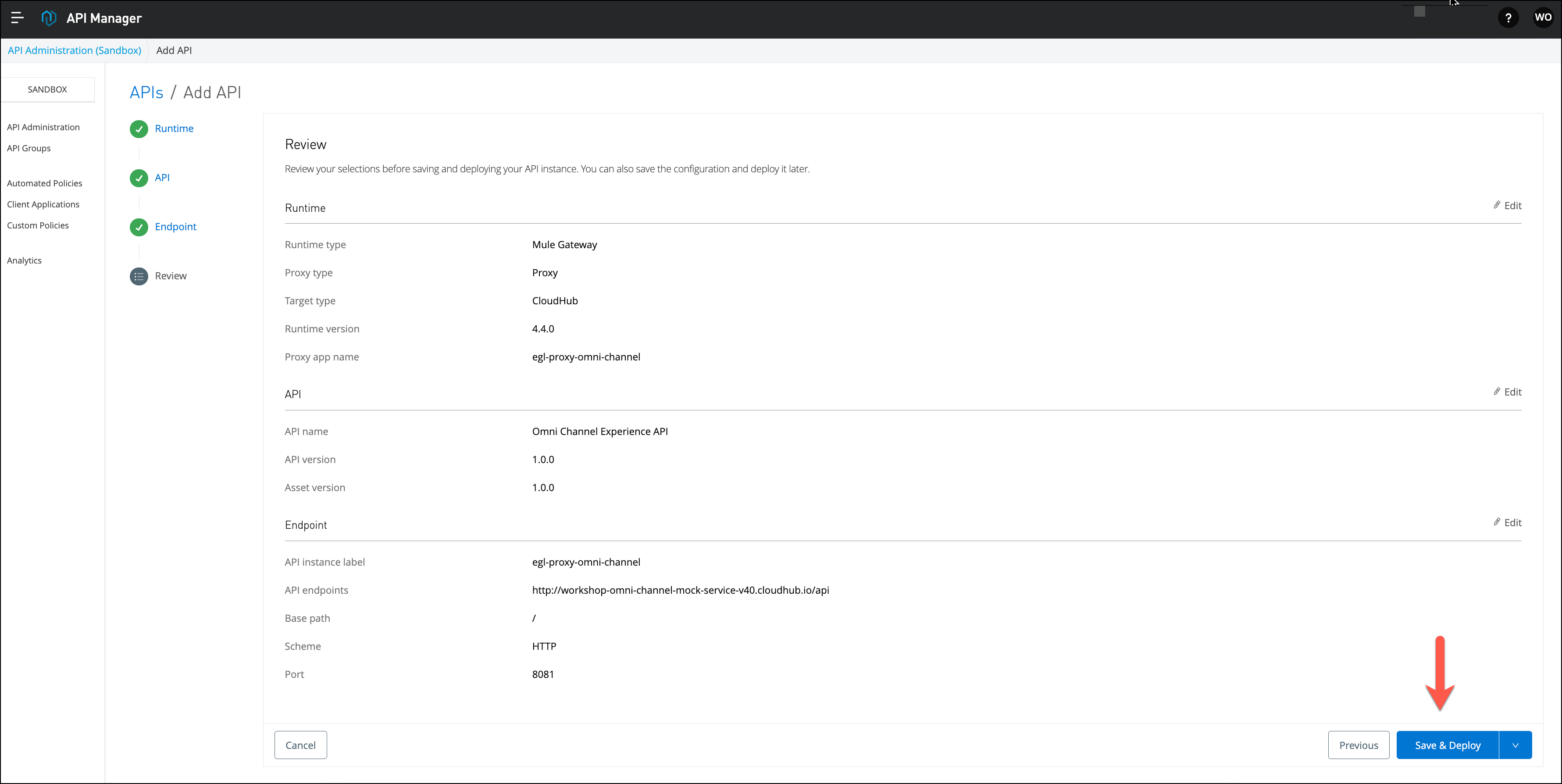 module5 lab1 api confguration