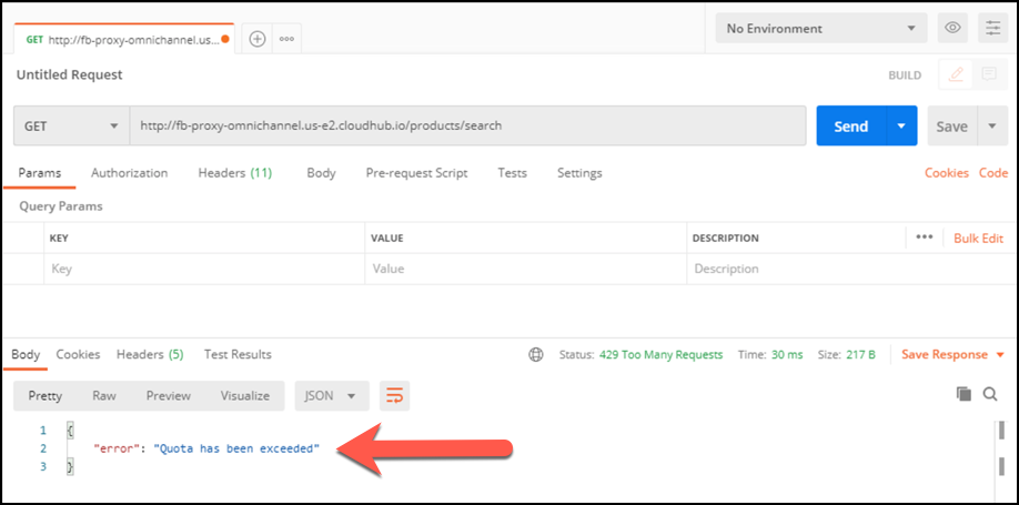 module 5 lab2 browser json response fail ratelimiting