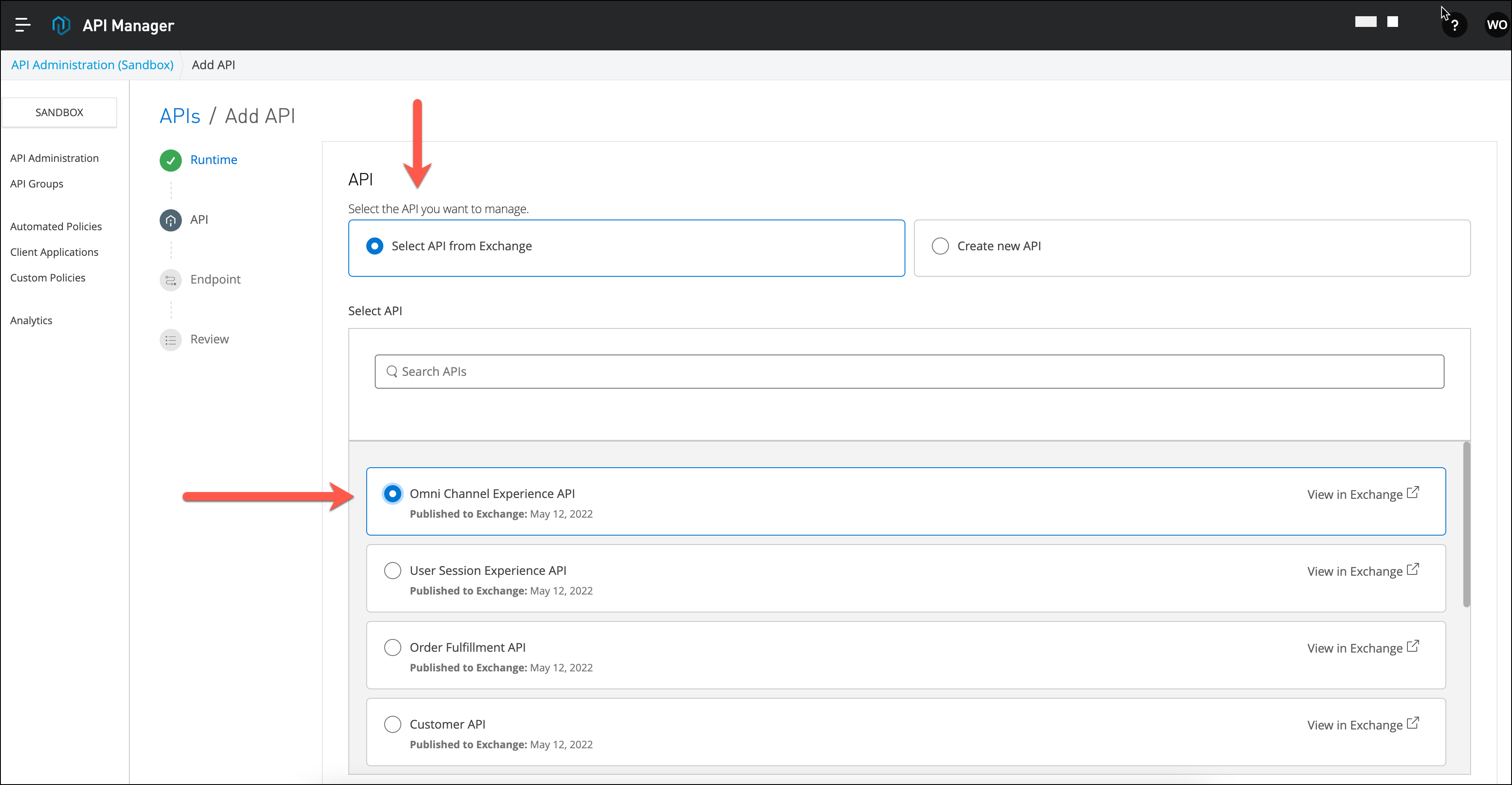 module 5 lab 1 ap apimanager api select