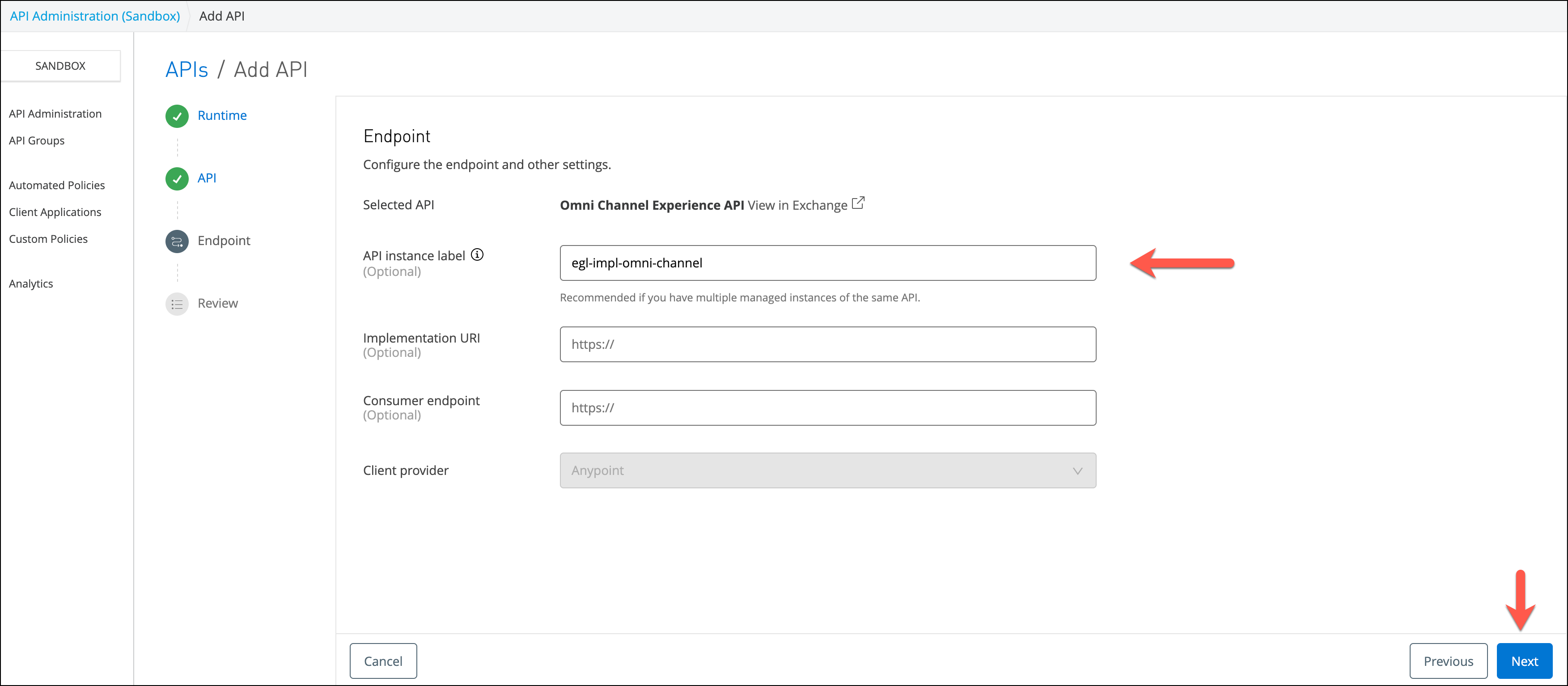 module 5 lab 4 api manager confgured