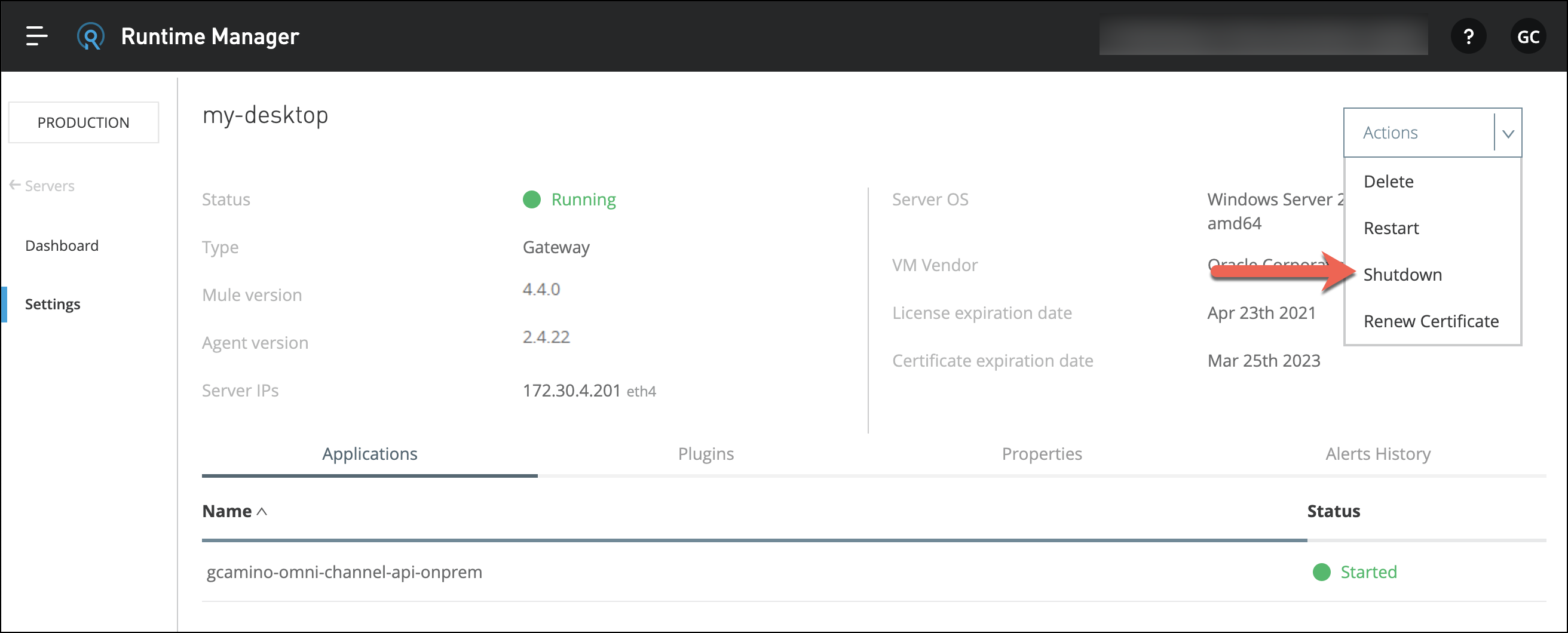 module7 lab3 ap arm servers shut