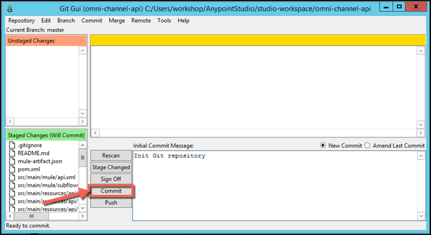 module7 lab4 gitgui commit