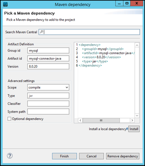 module8 lab2 add jdbc dependency