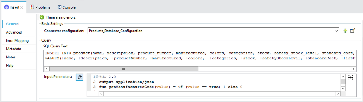 module8 lab2 post product database config