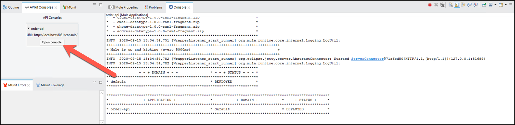 module9 lab1 as apiconsolelink